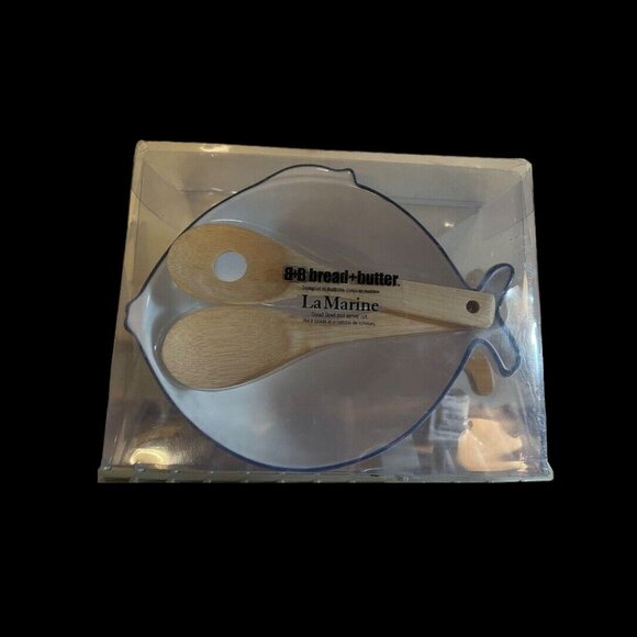 Nautical Porcelain Appetizer Plates, Bamboo Fish Design for Coastal Decor, New - Picture 5 of 5